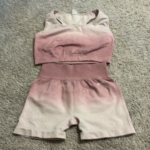 AYBL workout set PINK OMBRÉ